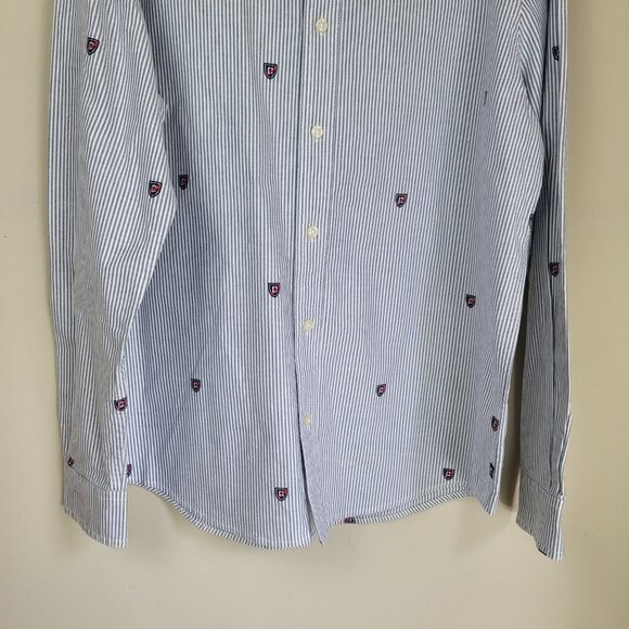 Chaps Heritage Striped Button Down Shirt Men's Large NWT Long Sleeve Casual - Picture 5 of 13